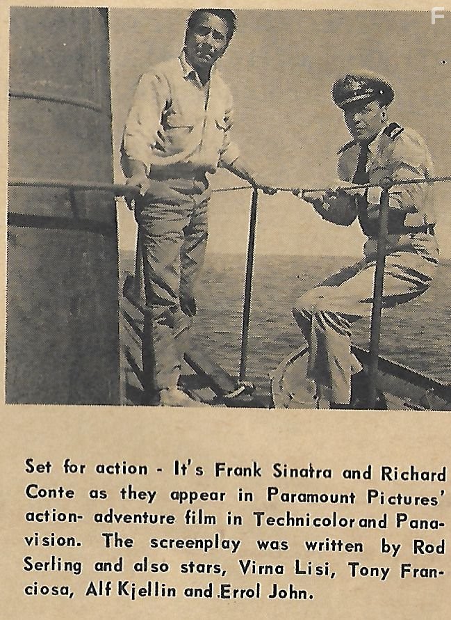 Frank Sinatra and Anthony Franciosa in Assault on a Queen (1966)