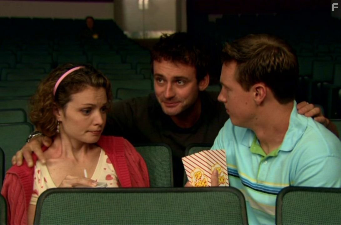 Lisa Brenner, Callum Blue, and David Ellison in Little Fish, Strange Pond (2009)
