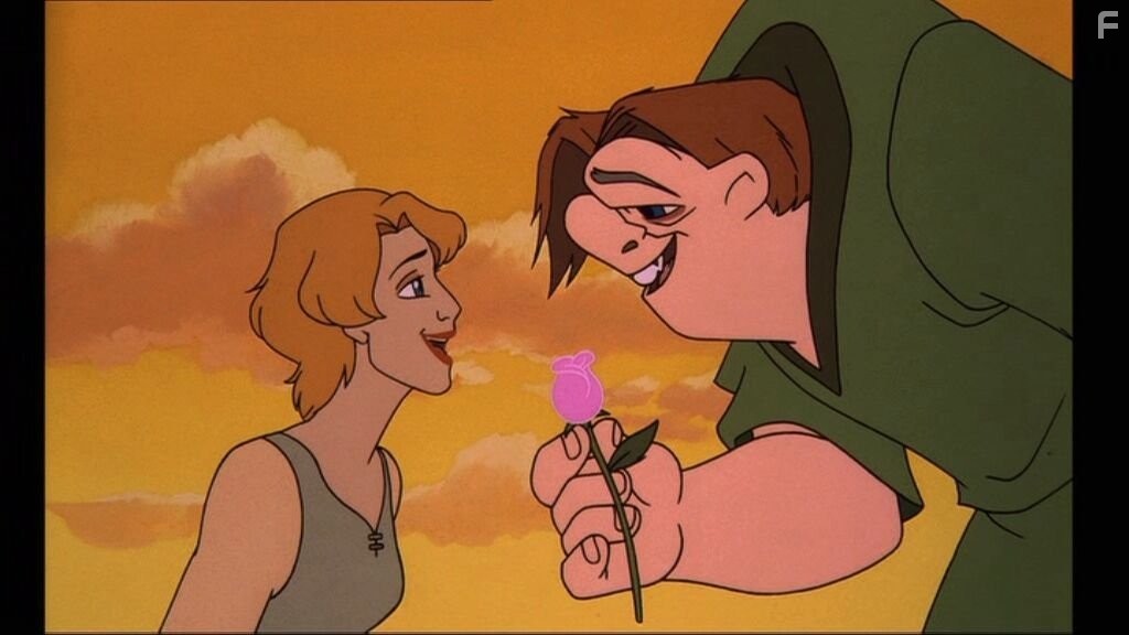 Jennifer Love Hewitt and Tom Hulce in Горбун из Нотр Дама 2 (2002)