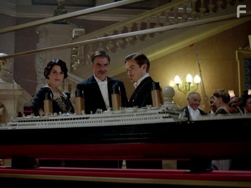 Neve Campbell, Chris Noth, and Kevin Zegers in Titanic: Blood and Steel (2012)