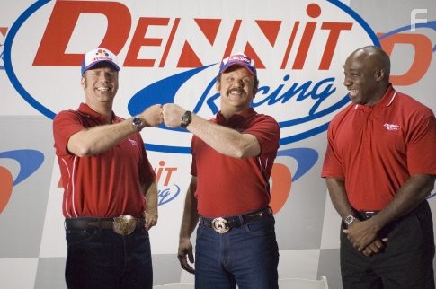 John C. Reilly, Will Ferrell, and Michael Clarke Duncan in Рики Бобби: Король дороги (2006)