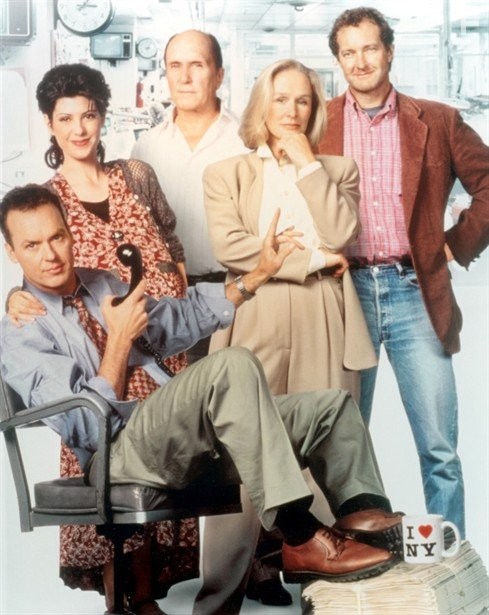 Glenn Close, Robert Duvall, Michael Keaton, Marisa Tomei, and Randy Quaid in Газета (1994)