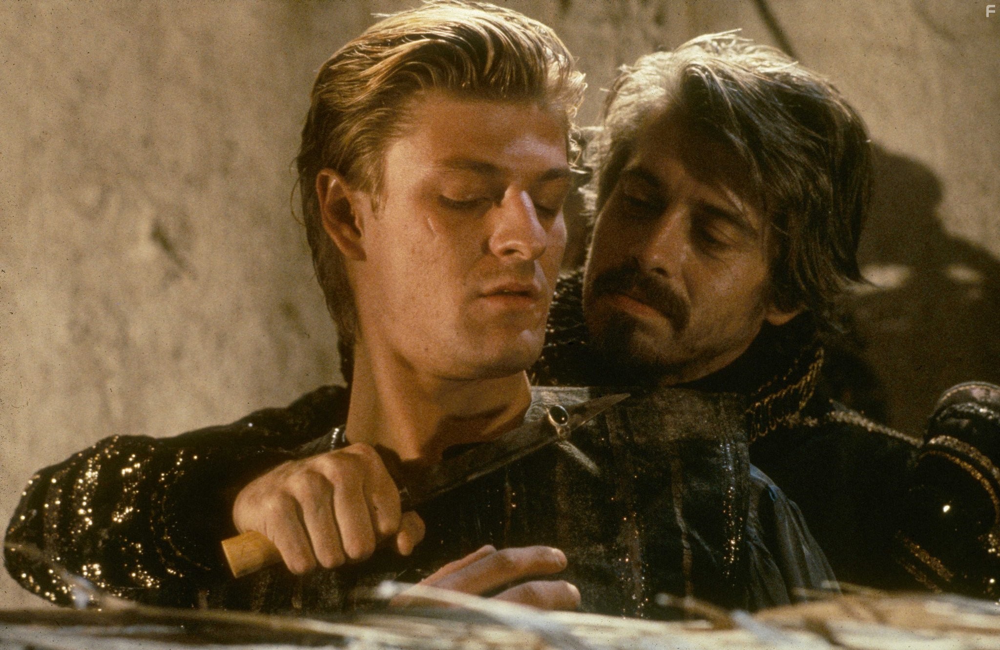 Sean Bean and Nigel Terry in Караваджо (1986)