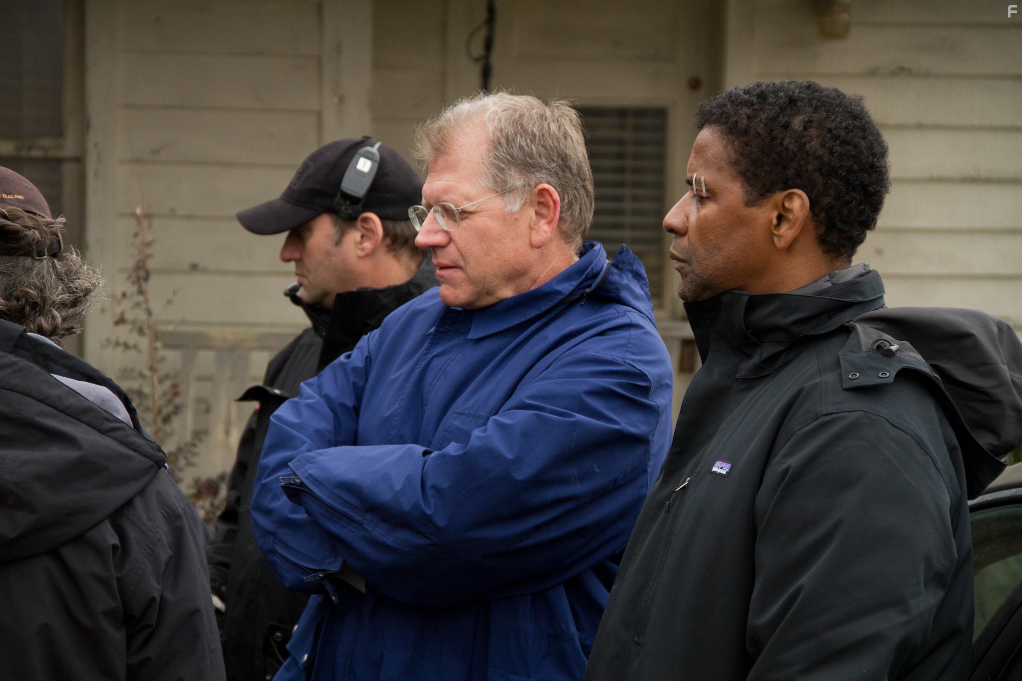 Denzel Washington and Robert Zemeckis in Экипаж (2012)