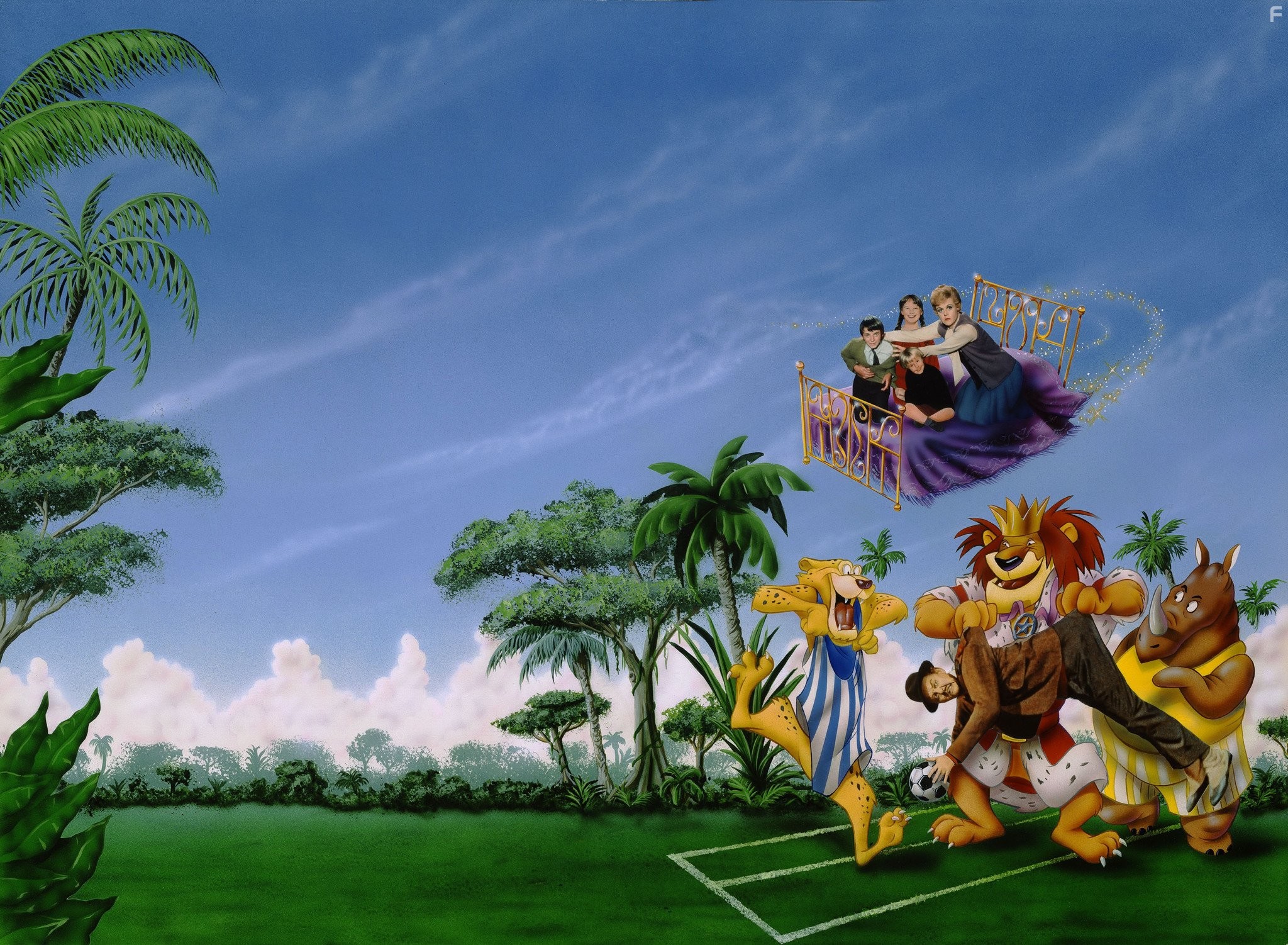 Angela Lansbury and David Tomlinson in Набалдашник и метла (1971)