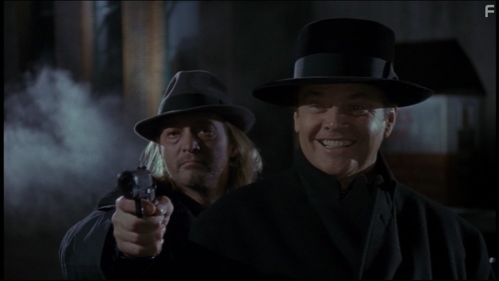 Jack Nicholson and Tracey Walter in Бэтмен (1989)