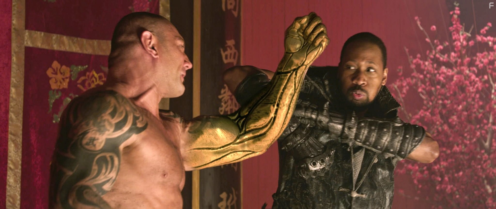 RZA and Dave Bautista in Железный кулак (2012)