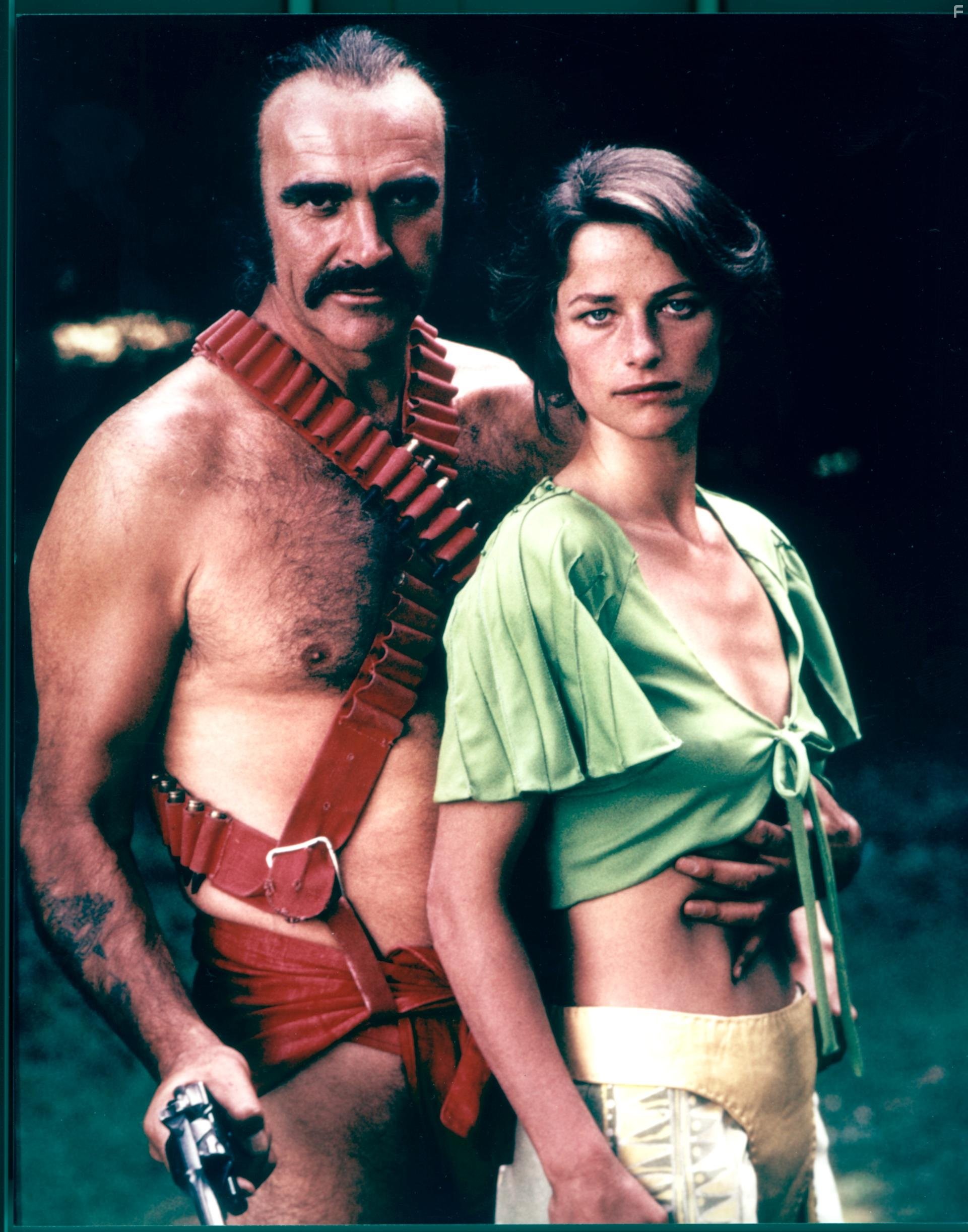 Sean Connery and Charlotte Rampling in Зардоз (1974)
