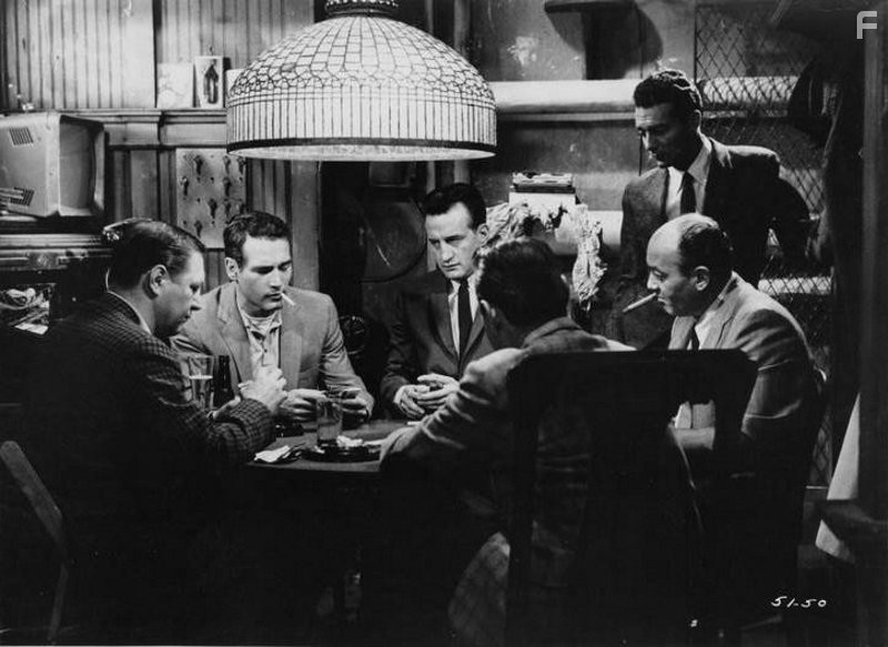 Paul Newman and George C. Scott in Бильярдист (1961)