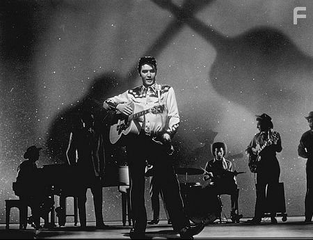 Elvis Presley in "Loving You," Paramount, 1957.