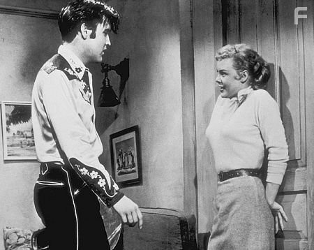 Elvis Presley and Jana Lund in "Loving You," Paramount, 1957.