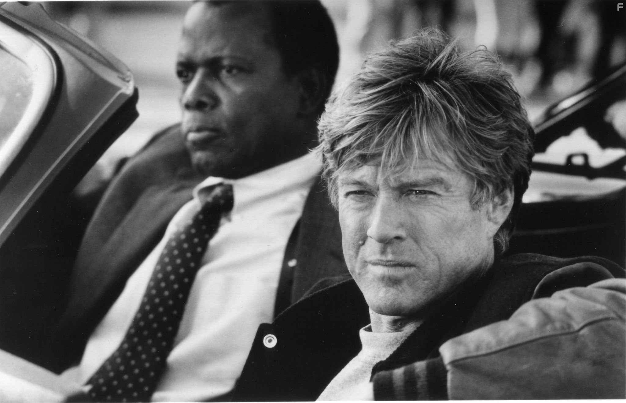 Robert Redford and Sidney Poitier in Тихушники (1992)
