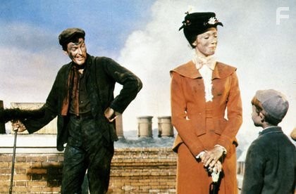"Mary Poppins" Dick Van Dyke, Julie Andrews 1964 Disney