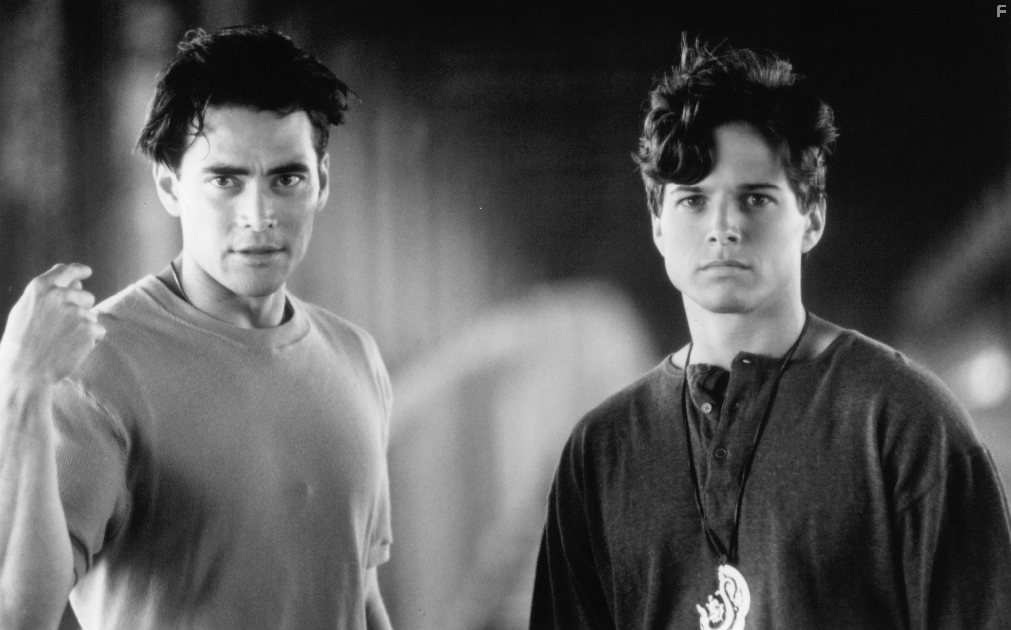 Mark Dacascos and Scott Wolf in Двойной дракон (1994)