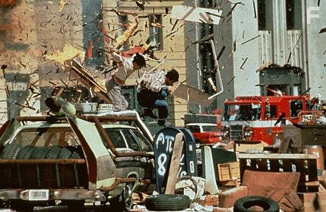 Mark Dacascos and Scott Wolf in Двойной дракон (1994)