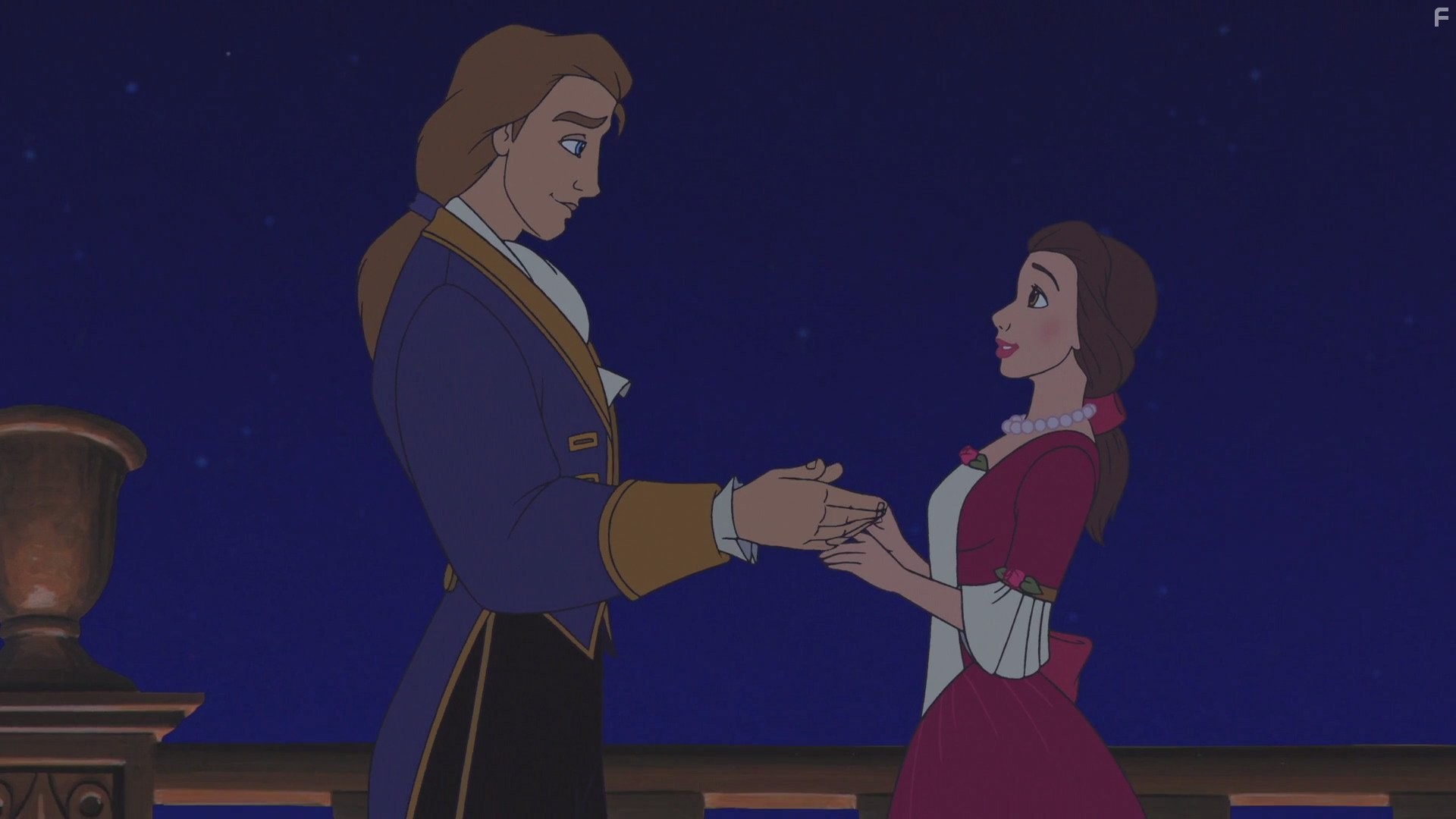 Robby Benson and Paige O'Hara in Красавица и чудовище: Чудесное Рождество (1997)