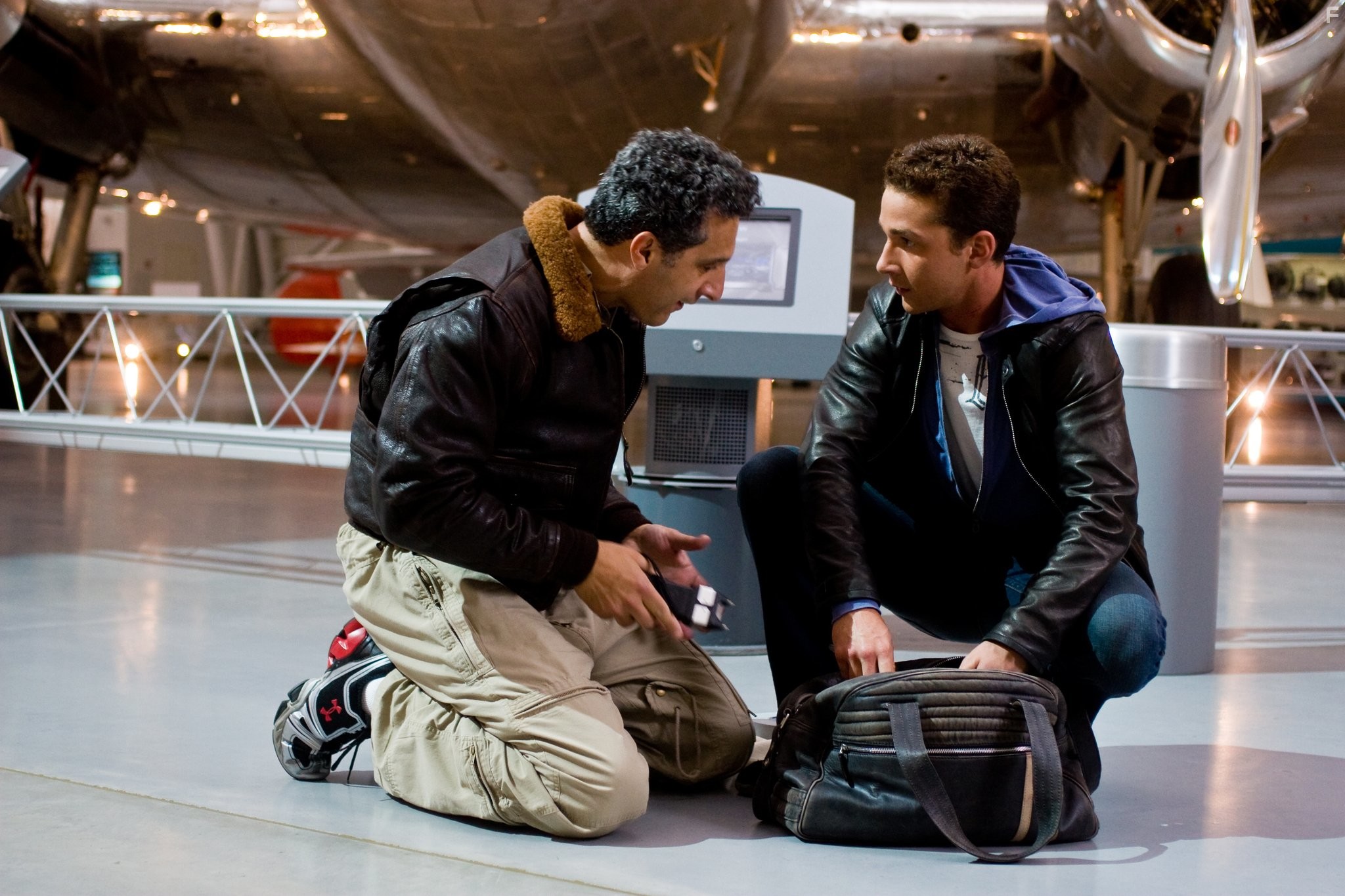 John Turturro and Shia LaBeouf in Трансформеры: Месть падших (2009)