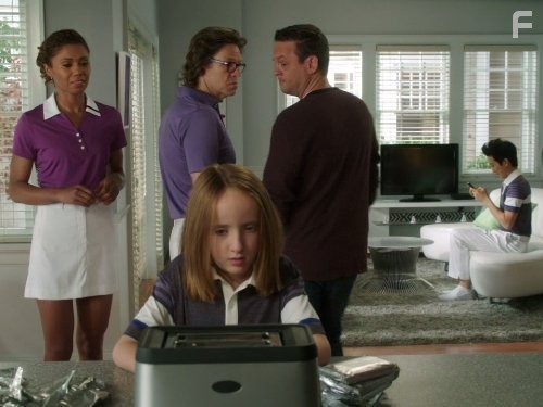 Simon Templeman, Lenny Venito, Toks Olagundoye, and Ian Patrick in Соседи (2012)