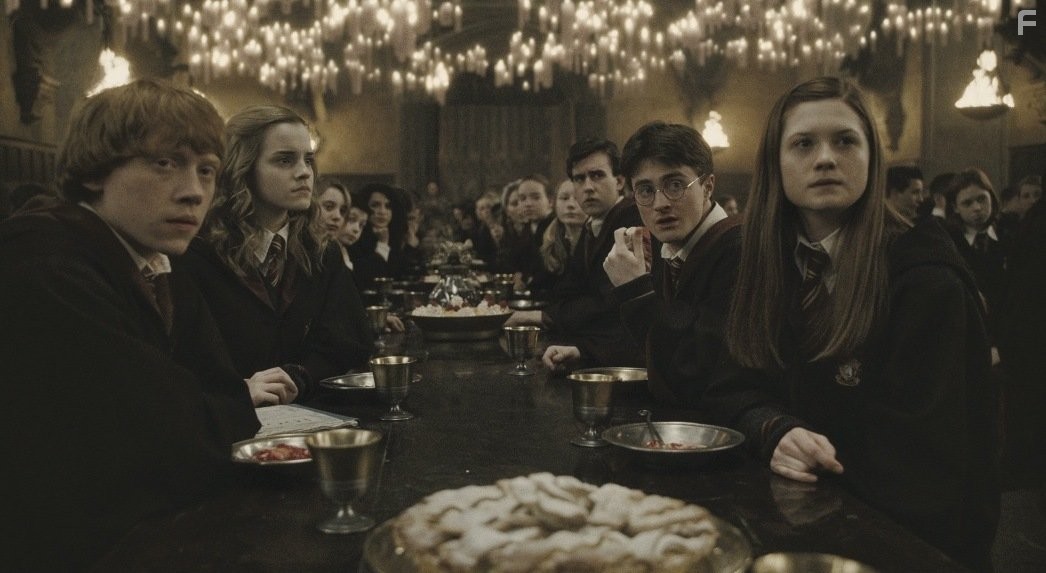 Rupert Grint, Matthew Lewis, Daniel Radcliffe, Emma Watson, and Bonnie Wright in Гарри Поттер и Принц-полукровка (2009)