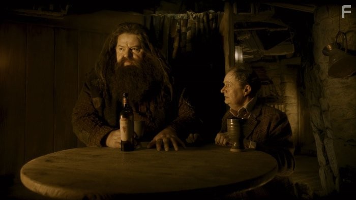 Jim Broadbent and Robbie Coltrane in Гарри Поттер и Принц-полукровка (2009)