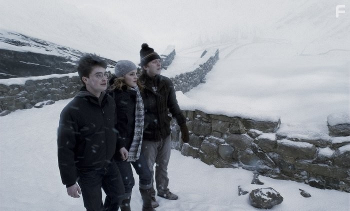 Rupert Grint, Daniel Radcliffe, and Emma Watson in Гарри Поттер и Принц-полукровка (2009)