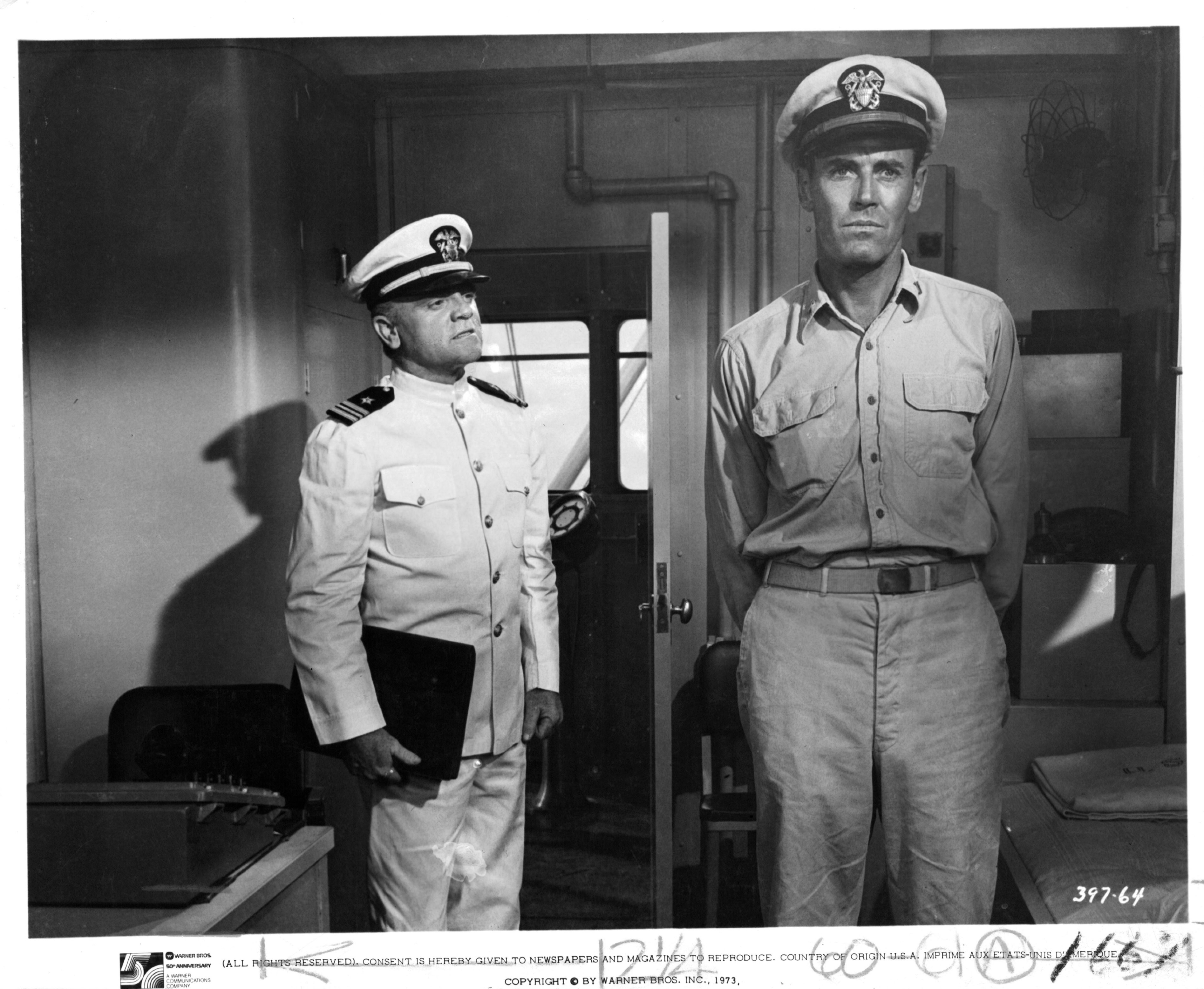 James Cagney and Henry Fonda in Мистер Робертс (1955)