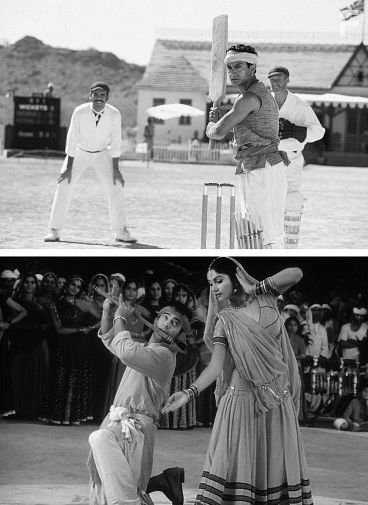 Paul Blackthorne, Aamir Khan, and Gracy Singh in Лагаан: Однажды в Индии (2001)