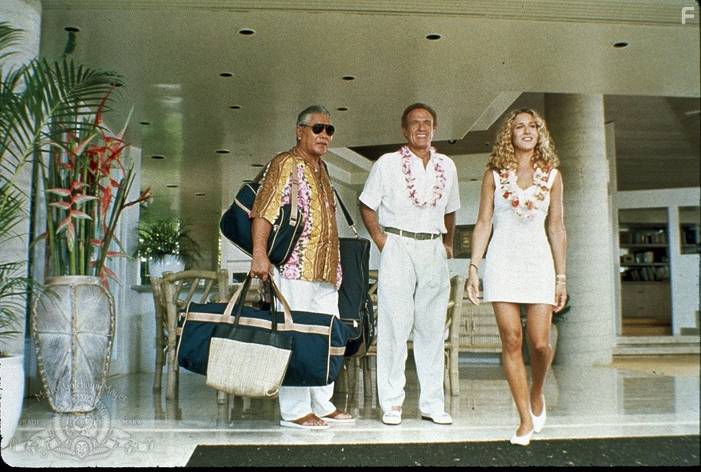 Sarah Jessica Parker and James Caan in Медовый месяц в Лас-Вегасе (1992)