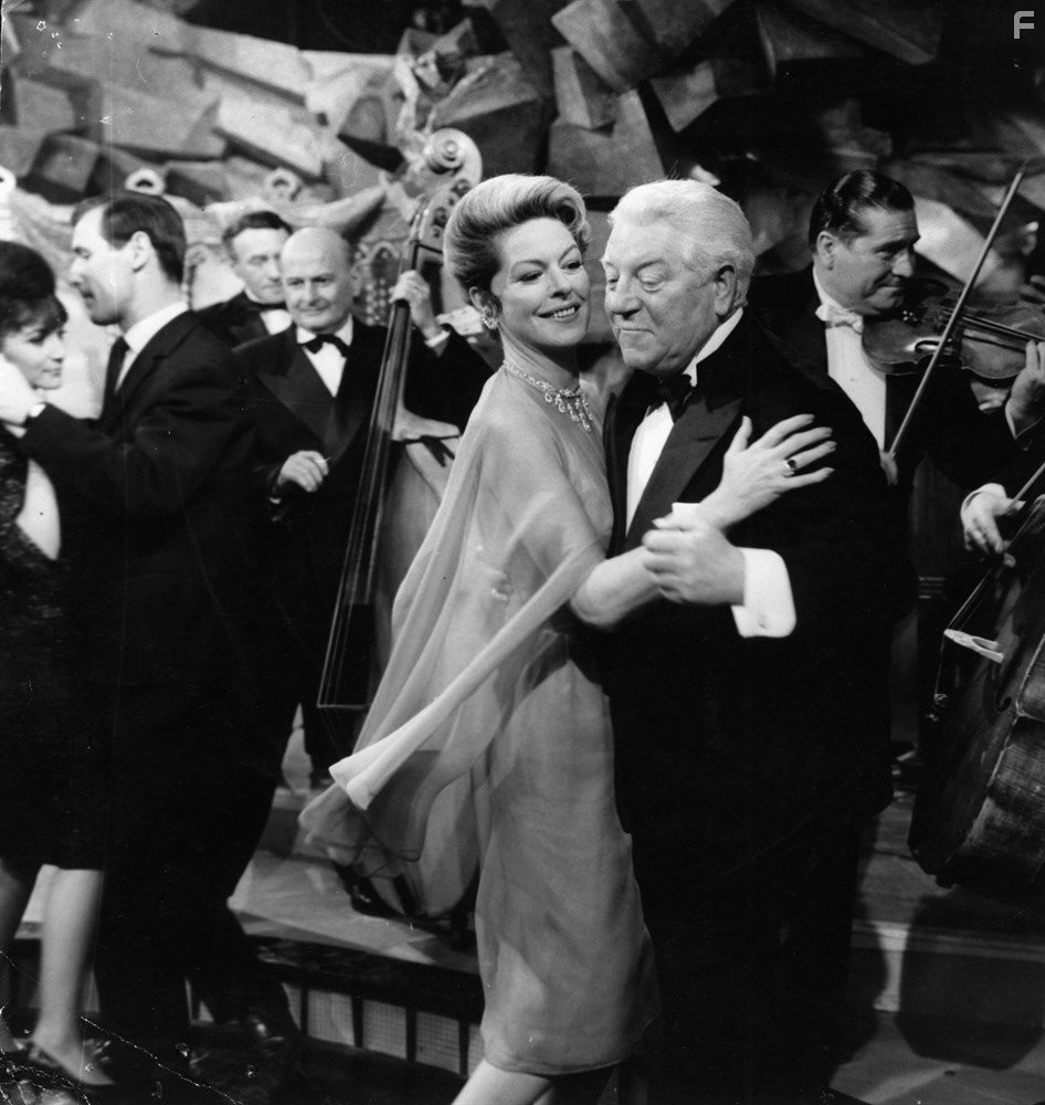 Jean Gabin and Madeleine Robinson in The Gentleman from Epsom (1962)