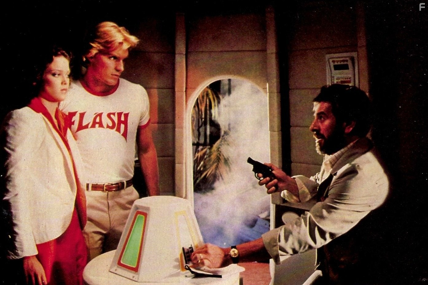 Melody Anderson, Sam J. Jones, and Topol in Флэш Гордон (1980)