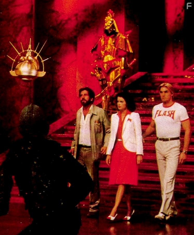 Melody Anderson, Sam J. Jones, and Topol in Флэш Гордон (1980)