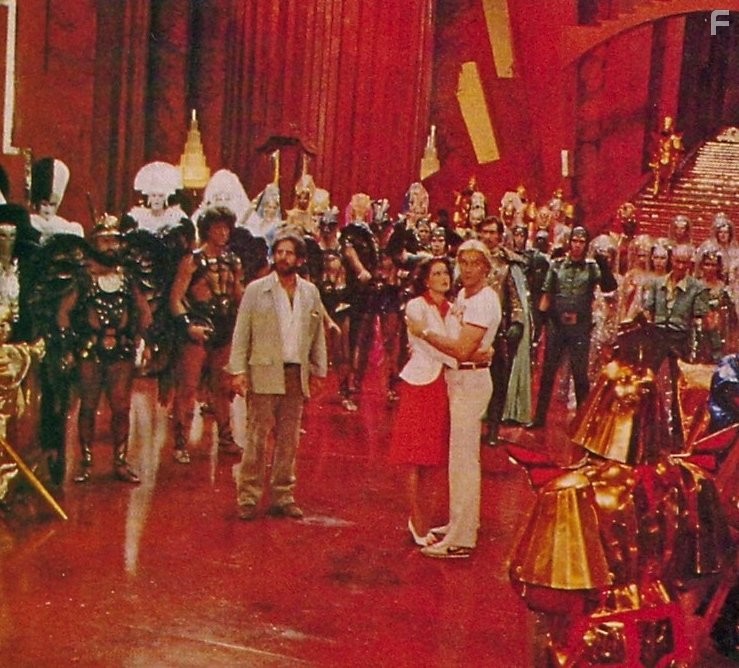 Brian Blessed, Melody Anderson, John Hallam, Sam J. Jones, Richard O'Brien, and Topol in Флэш Гордон (1980)