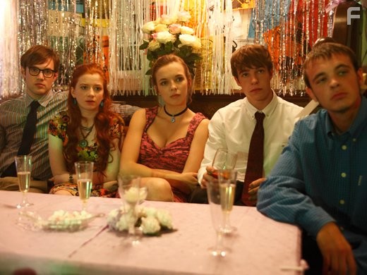 Jordan Murphy, Nico Mirallegro, Jodie Comer, Ciara Baxendale, and Dan Cohen in Мой безумный дневник (2013)