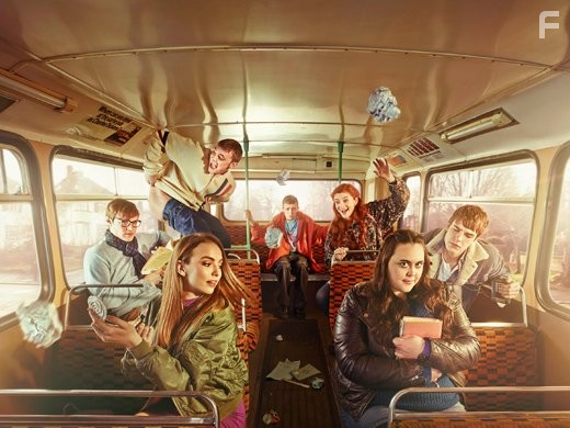 Jordan Murphy, Darren Evans, Nico Mirallegro, Jodie Comer, Ciara Baxendale, Dan Cohen, and Sharon Rooney in Мой безумный дневник (2013)