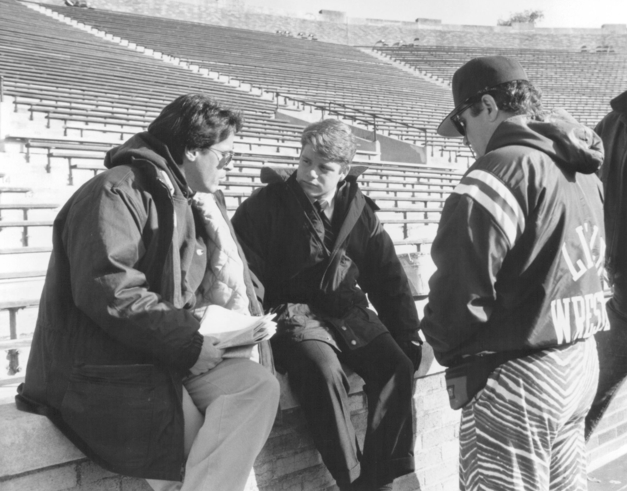 Sean Astin and David Anspaugh in Руди (1993)