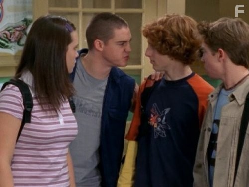 Brook Sykes, Andr? de Vanny, Benjamin Schmideg, and Emma Leonard in Wicked Science (2004)