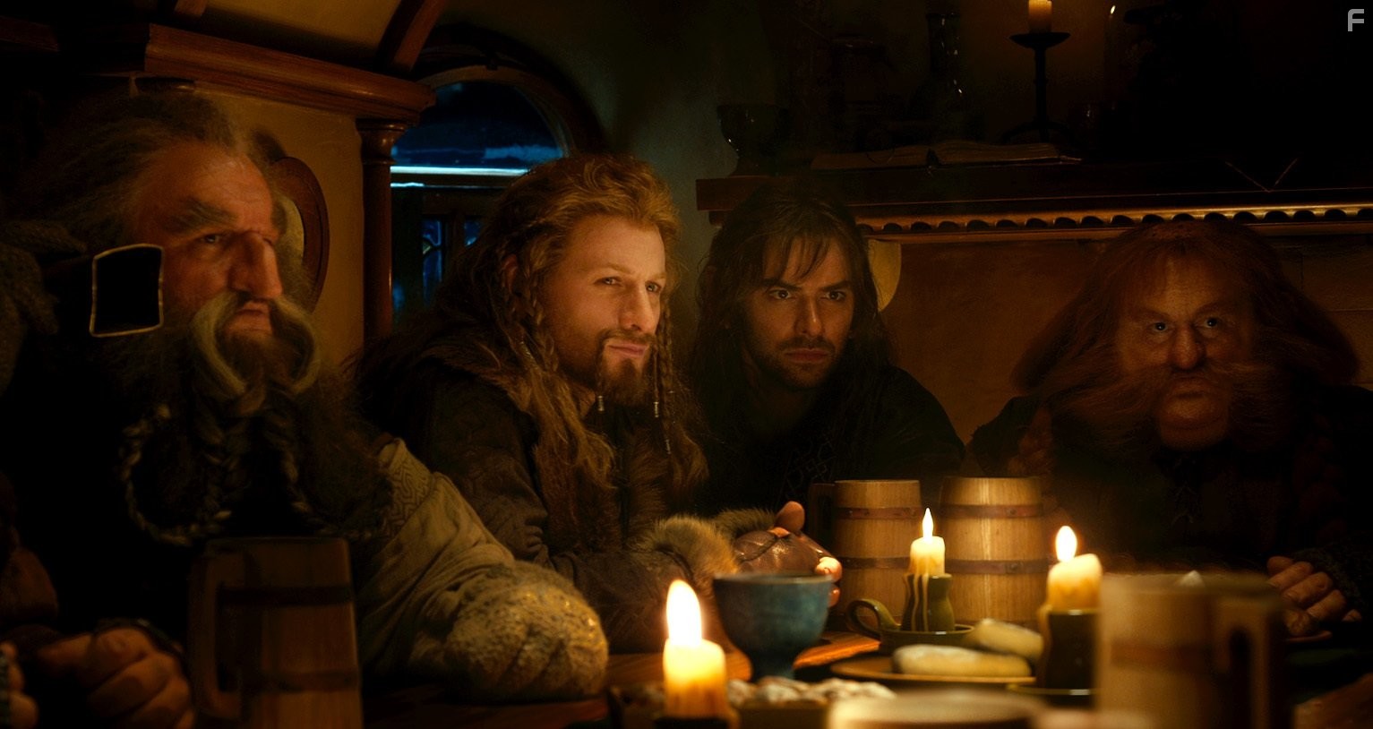 John Callen, Dean O'Gorman, Stephen Hunter, and Aidan Turner in Хоббит: Нежданное путешествие (2012)