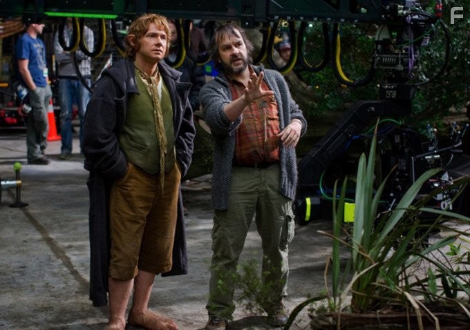 Peter Jackson and Martin Freeman in Хоббит: Нежданное путешествие (2012)