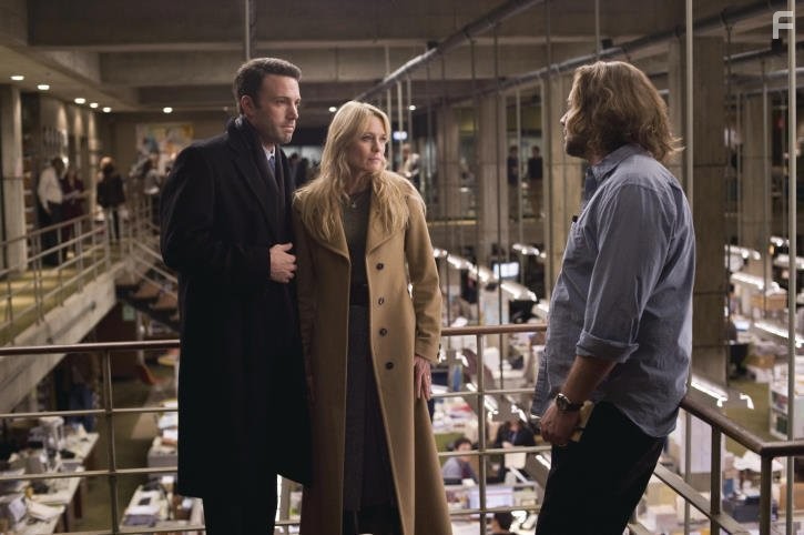 Russell Crowe, Ben Affleck, and Robin Wright in Большая игра (2009)