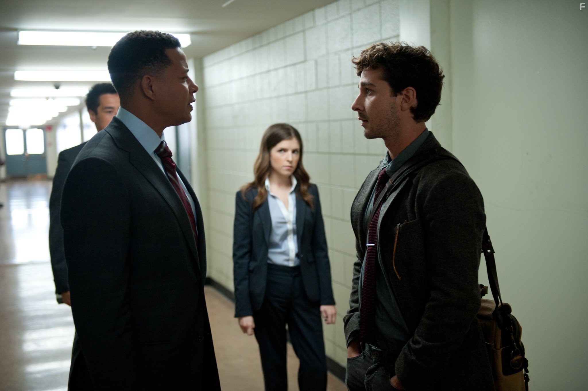Terrence Howard, Anna Kendrick, and Shia LaBeouf in Грязные игры (2012)