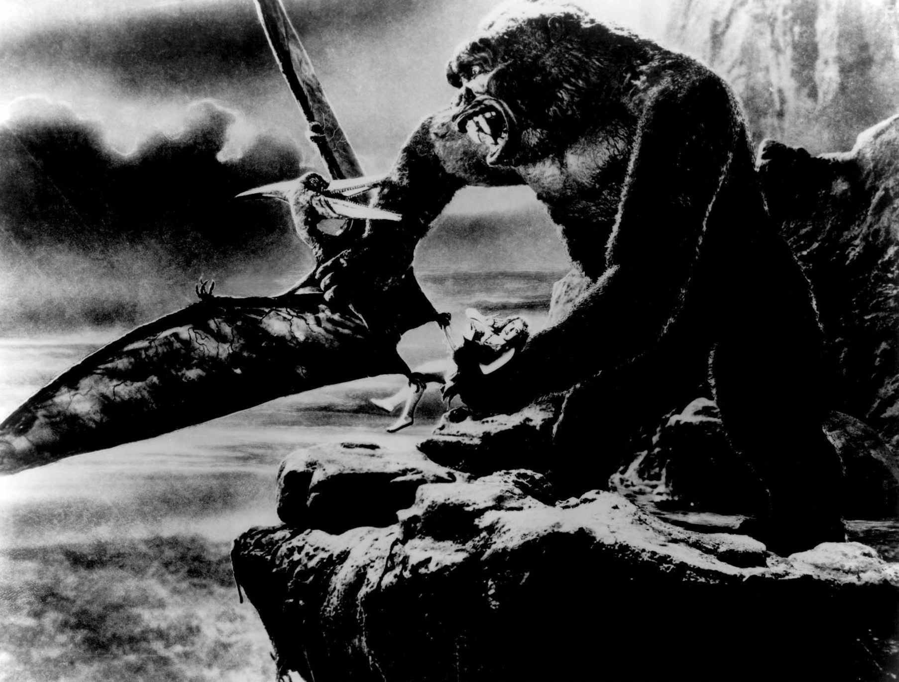 Fay Wray and King Kong in Кинг Конг (1933)