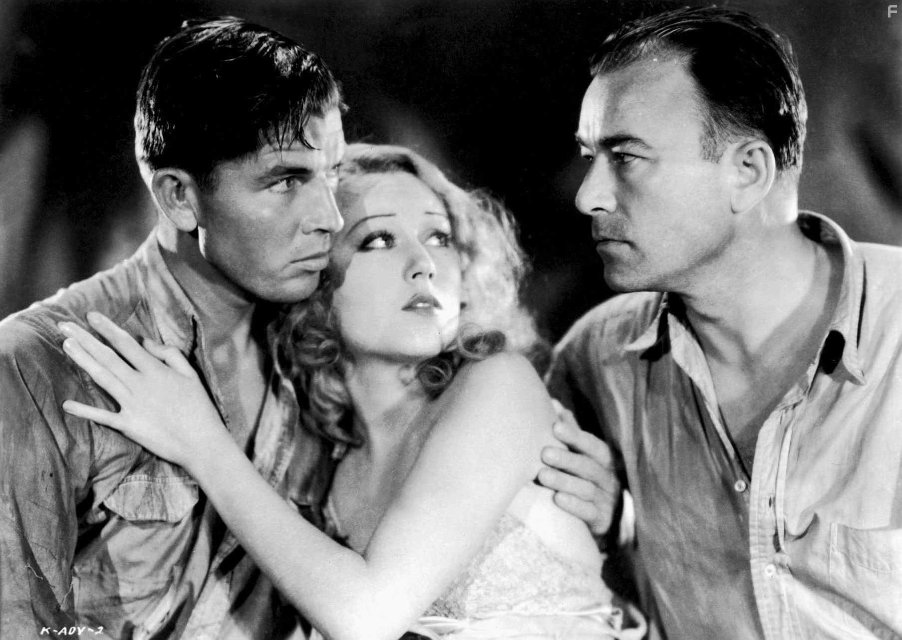 Robert Armstrong, Bruce Cabot, and Fay Wray in Кинг Конг (1933)