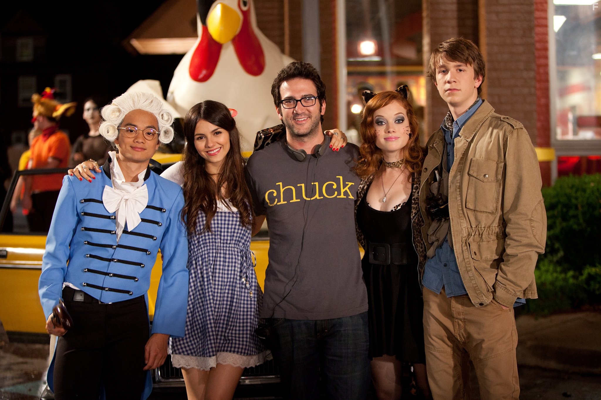 Josh Schwartz, Victoria Justice, Osric Chau, Thomas Mann, and Jane Levy in Коротышка (2012)