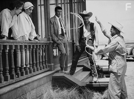 Elizabeth Taylor, Rock Hudson and James Dean in "Giant" 1955 Warner Bros.