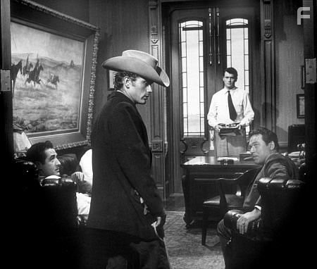 James Dean and Rock Hudson in "Giant." 1955 Warner / MPTV