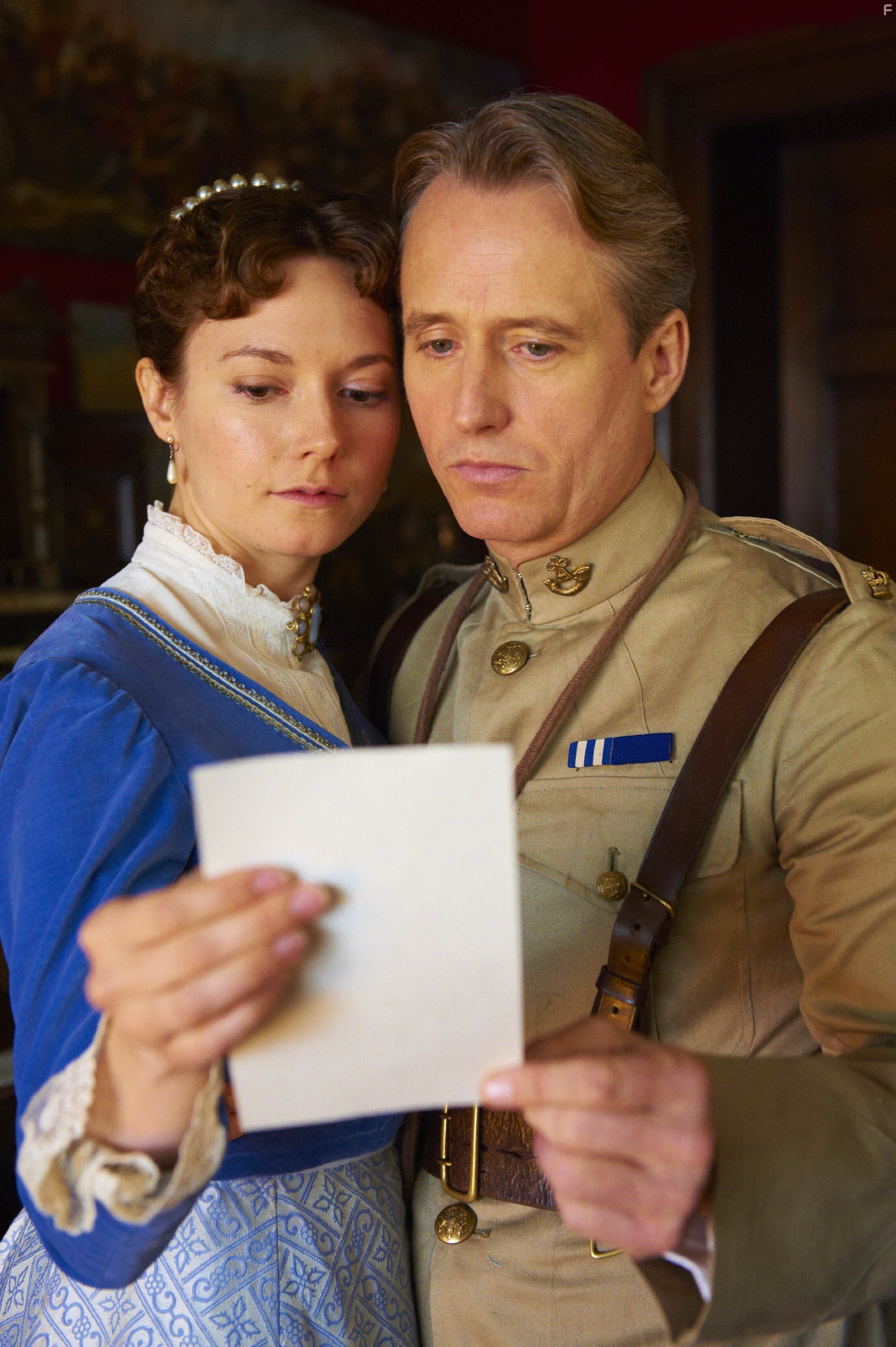 Linus Roache and Lydia Wilson in The Making of a Lady (2012)