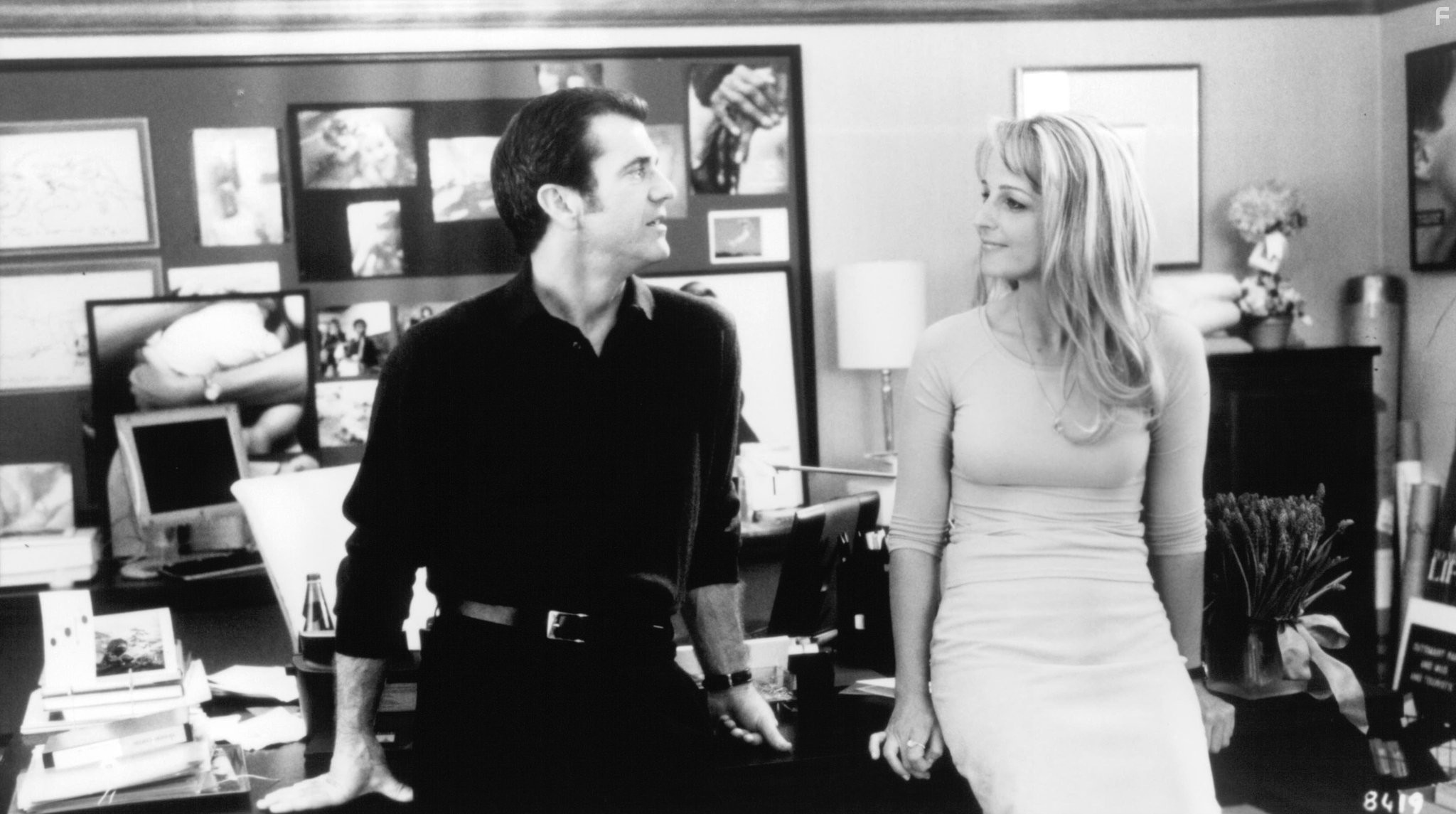 Mel Gibson and Helen Hunt in Чегo хотят женщины (2000)