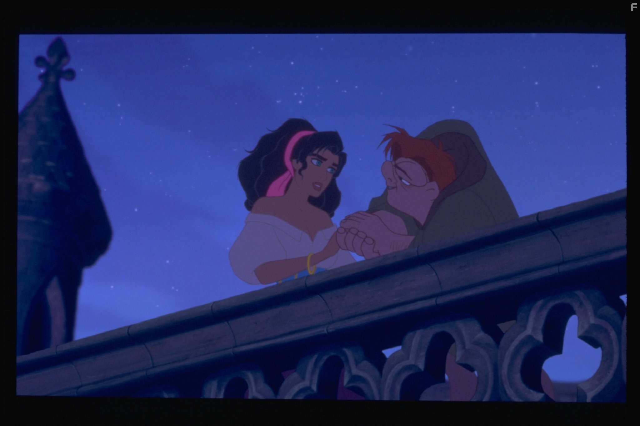 Demi Moore and Tom Hulce in Горбун из Нотр-Дама (1996)