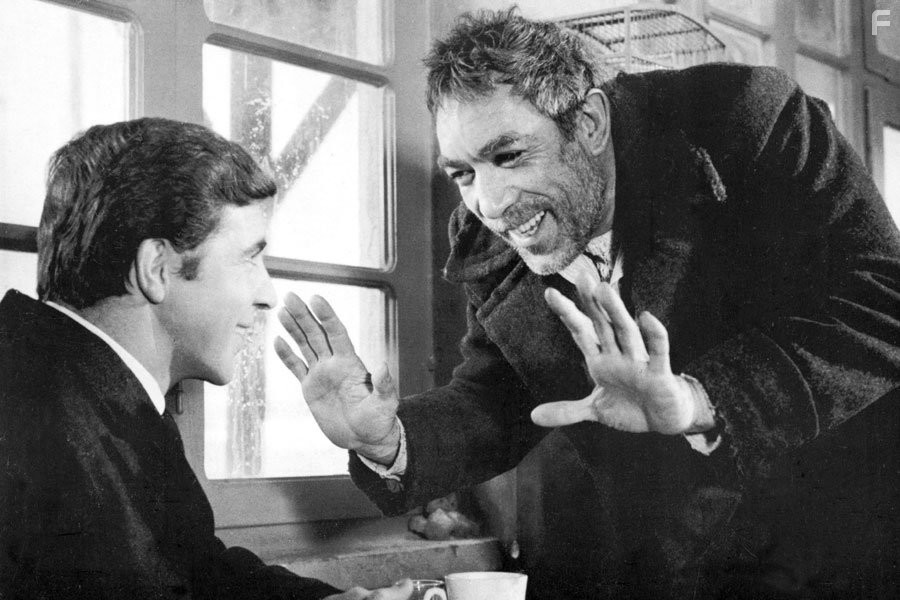 Anthony Quinn and Alan Bates in Грек Зорба (1964)