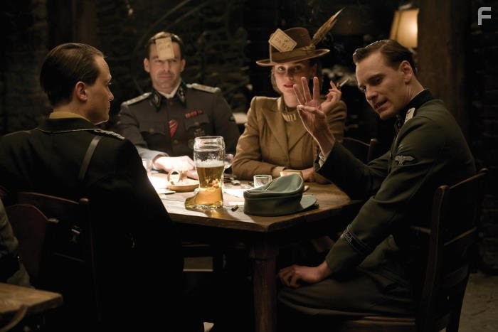 Gedeon Burkhard, August Diehl, Michael Fassbender, and Diane Kruger in Бесславные ублюдки (2009)